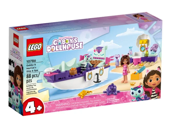 LEGO Gabby's Dollhouse 10786 Gabbys Och Sjökattens Skepp Och Spa